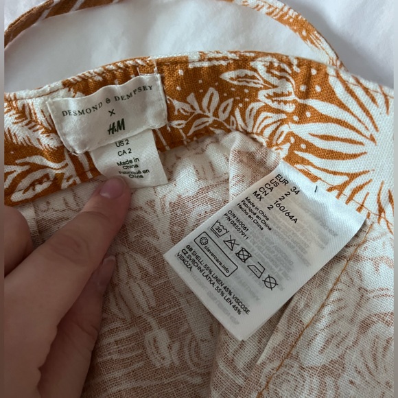 DESMOND & DEMPSEY x H&M. Calf-length wrap skirt - Picture 3 of 5